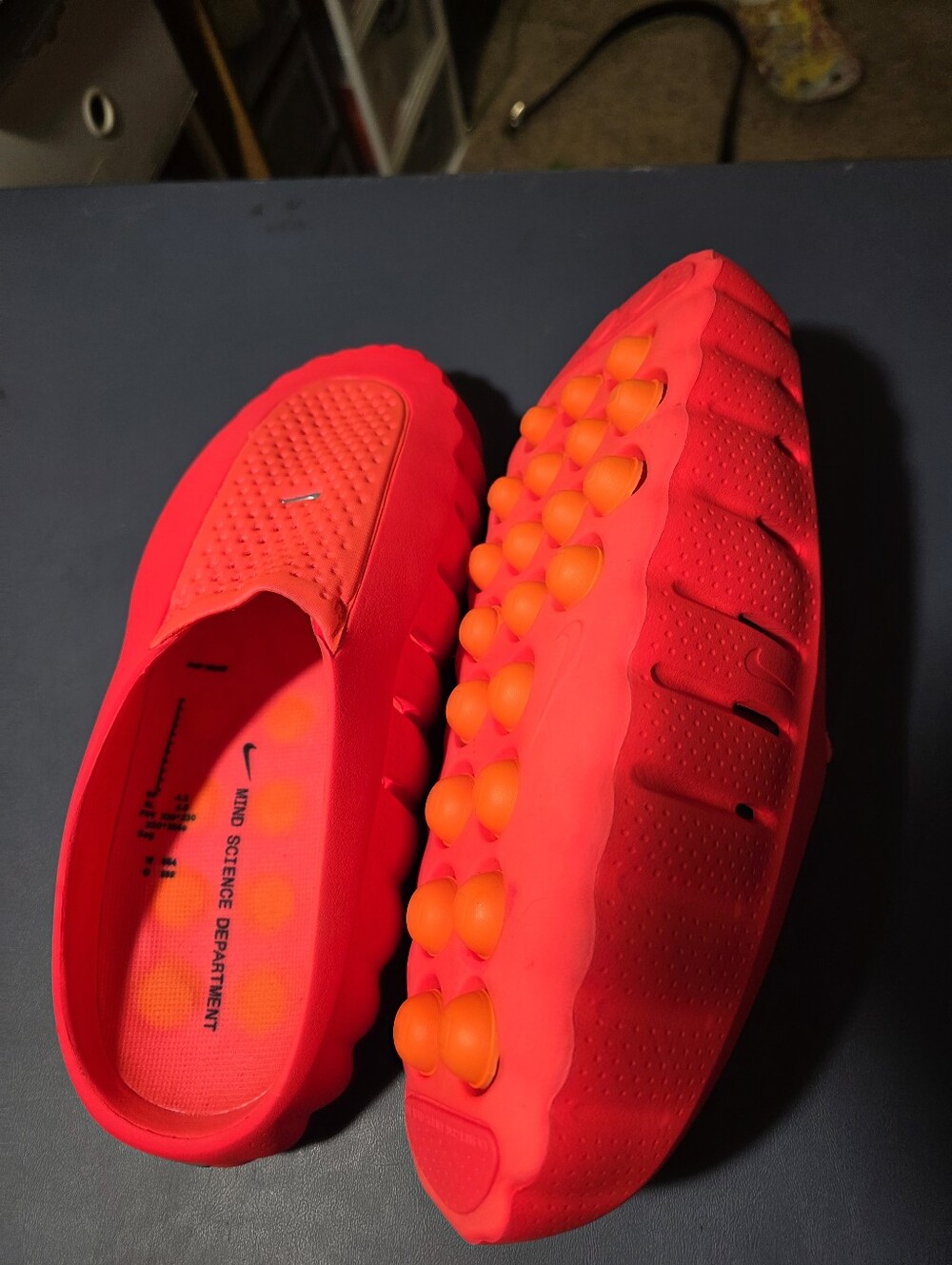 Nike Mind 001 Red Slip-On Perforated Clog Size 10m, New. - Picture 5 of 7